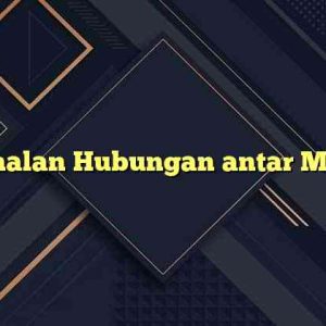 Pengenalan Hubungan antar Manusia