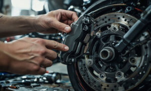 Memeriksa Kampas Rem Motor