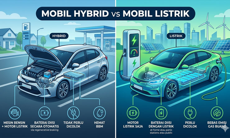 Mobil Hybrid Vs Mobil Listrik